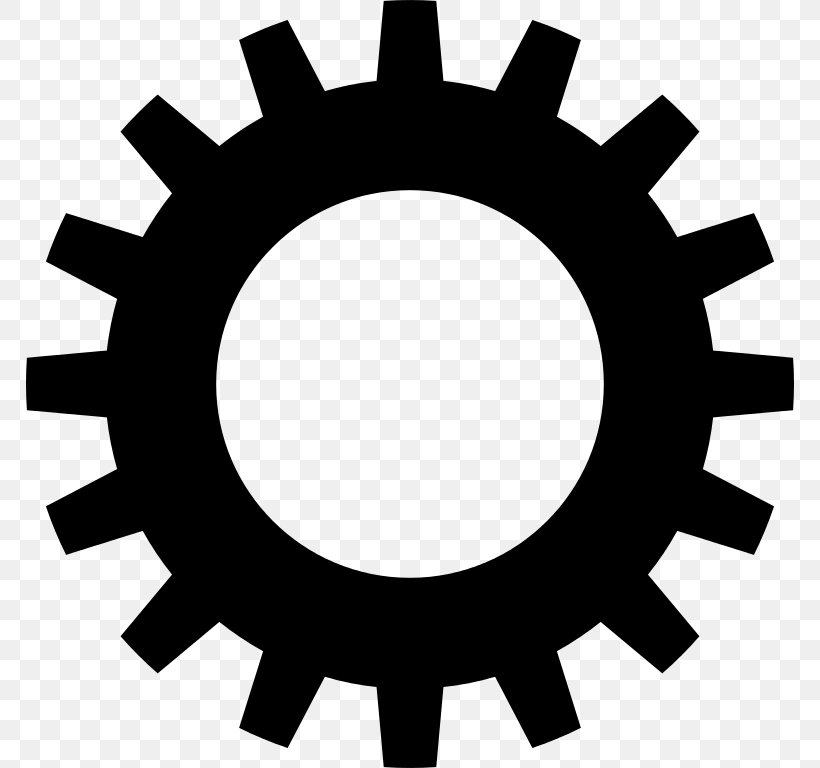 Gear Royalty-free, PNG, 768x768px, Gear, Black And White, Black Gear, Hardware Accessory, Royaltyfree Download Free
