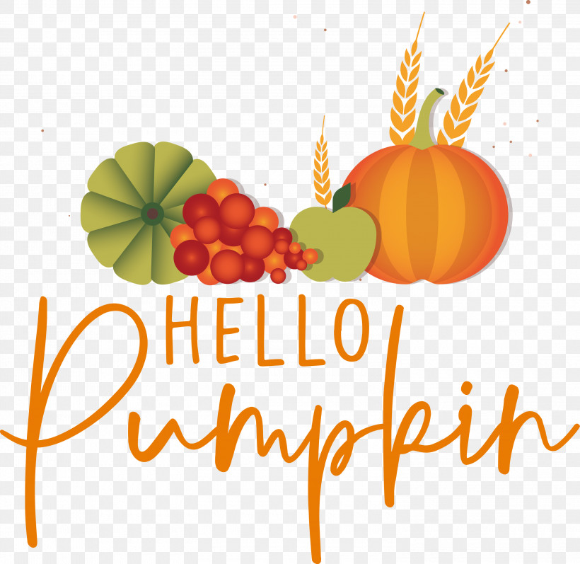 HELLO PUMPKIN Autumn Harvest, PNG, 3000x2918px, Autumn, Fruit, Greeting Card, Harvest, Local Food Download Free