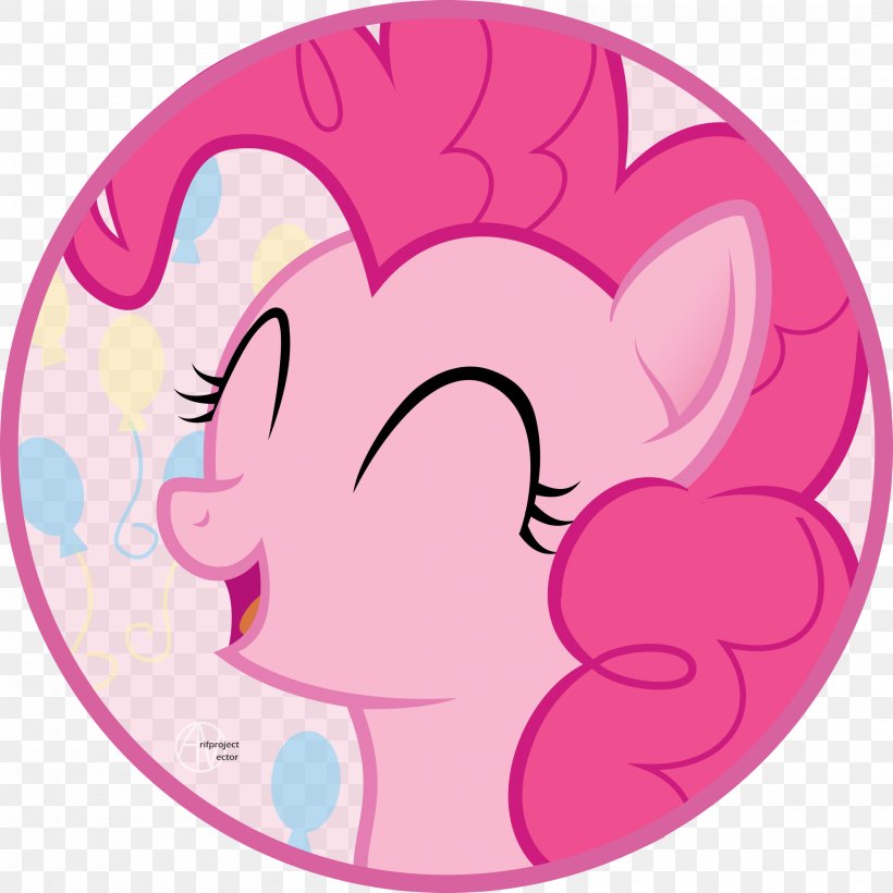 Pinkie Pie Rainbow Dash Circle Pony, PNG, 2000x2000px, Watercolor, Cartoon, Flower, Frame, Heart Download Free