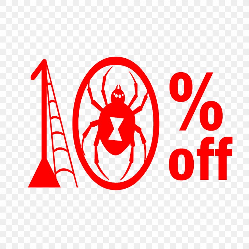 Halloween Sale 10% Off Discount Tag., PNG, 1000x1000px, Logo, Area, Brand, Red, Symbol Download Free
