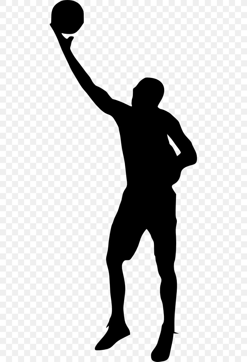 Silhouette Clip Art Image Vector Graphics, PNG, 489x1200px, Silhouette, Art, Basketball, Basketball Player, Sports Download Free