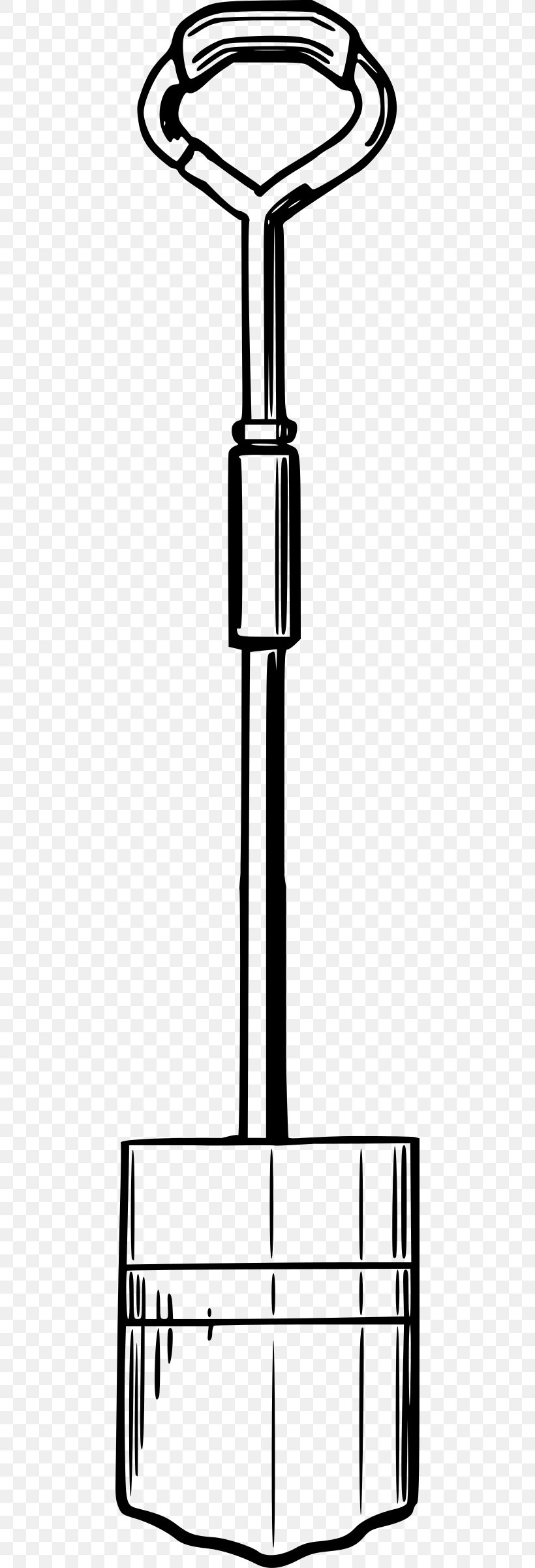Spade Clip Art, PNG, 466x2400px, Spade, Area, Black And White, Bucket And Spade, Drawing Download Free