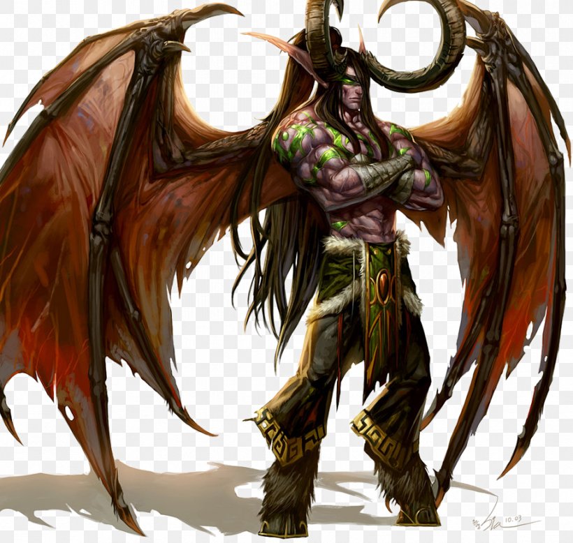 Illidan: World Of Warcraft Illidan Stormrage Demon Maiev Shadowsong, PNG, 917x871px, Watercolor, Cartoon, Flower, Frame, Heart Download Free