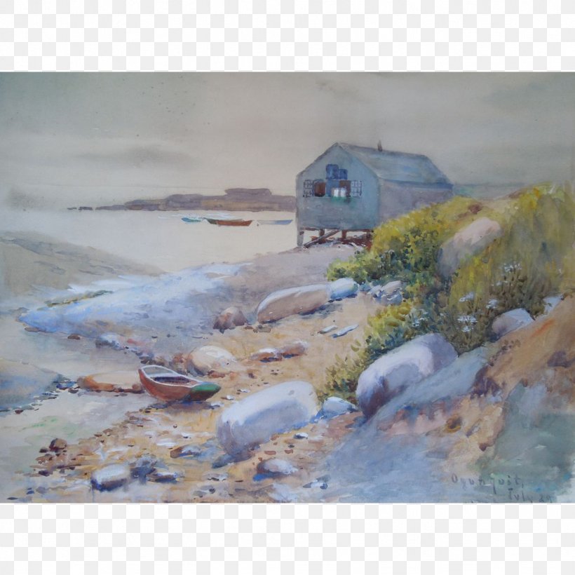 Watercolor Painting Incoming Tide, Scarboro, Maine Seascape Oil Paint, PNG, 1024x1024px, Watercolor Painting, Art, Artist, Drawing, Fine Art Download Free