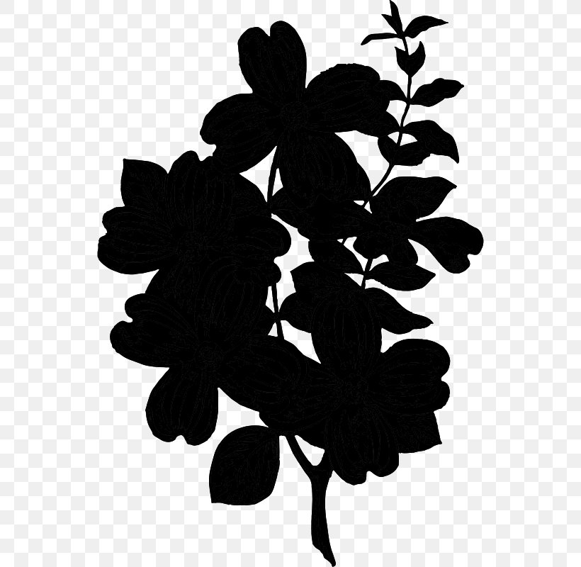 Flowering Plant Silhouette Leaf Plants, PNG, 546x800px, Flower, Blackandwhite, Botany, Branch, Flowering Plant Download Free