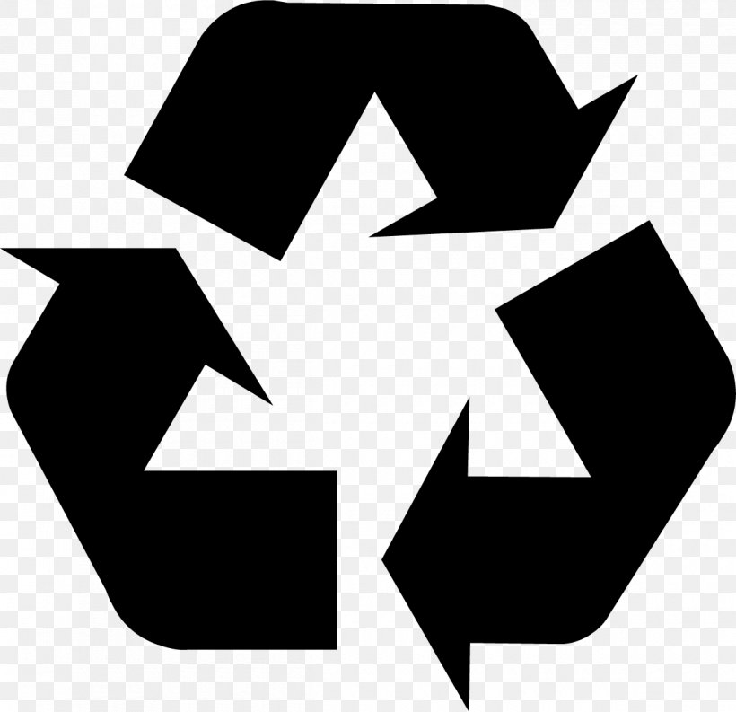 Recycling Symbol Logo Paper Recycling Clip Art, PNG, 1200x1161px, Recycling Symbol, Area, Black, Black And White, Brand Download Free