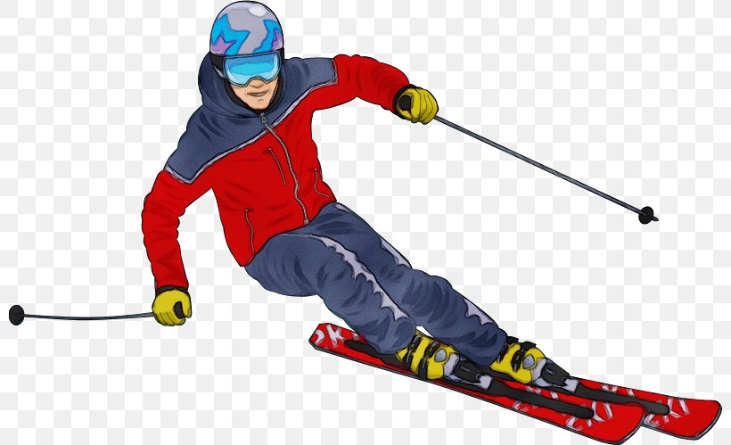 Ski Helmet Ski Binding Slalom Skiing Ski Cross Skiing, PNG, 800x499px, Watercolor, Extreme Sport, Helmet, Paint, Recreation Download Free