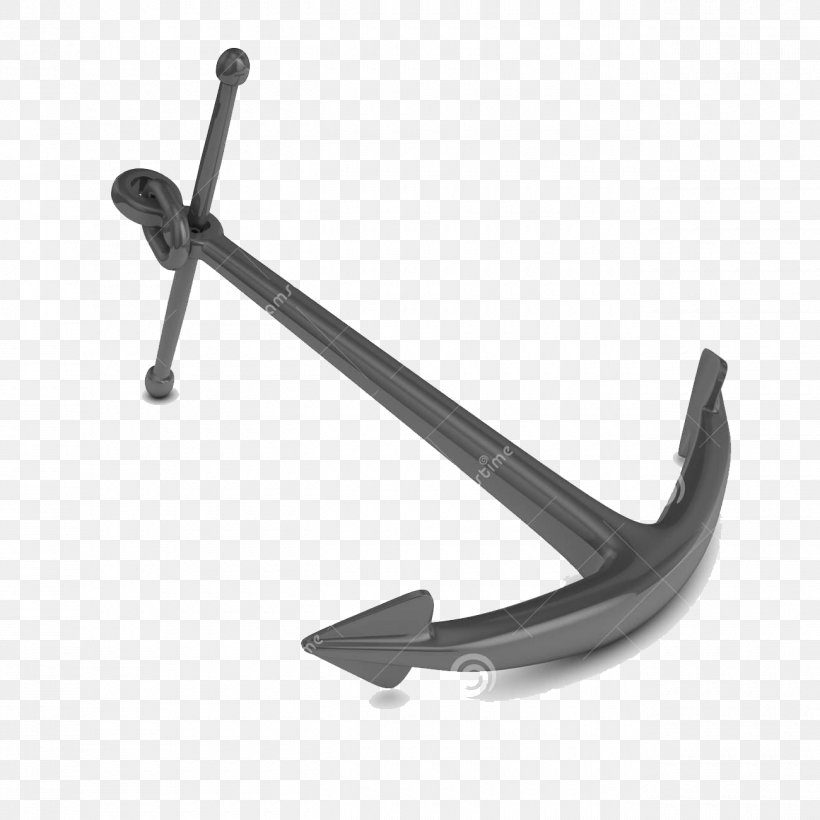 Anchor Stock Photography Iron Clip Art, PNG, 1300x1300px, 3d Computer Graphics, 3d Rendering, Anchor, Black And White, Boat Download Free