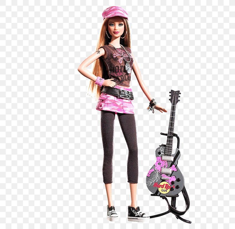Barbie As The Island Princess Hard Rock Barbie Doll #K7906 Hard Rock Cafe, PNG, 539x800px, Barbie, Barbie As The Island Princess, Barbie The Diamond Castle, Clothing, Collecting Download Free