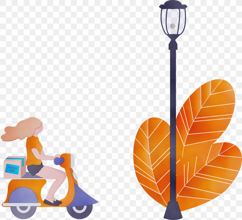 Orange, PNG, 3000x2736px, Street Light, Delivery, Girl, Motorcycle, Orange Download Free