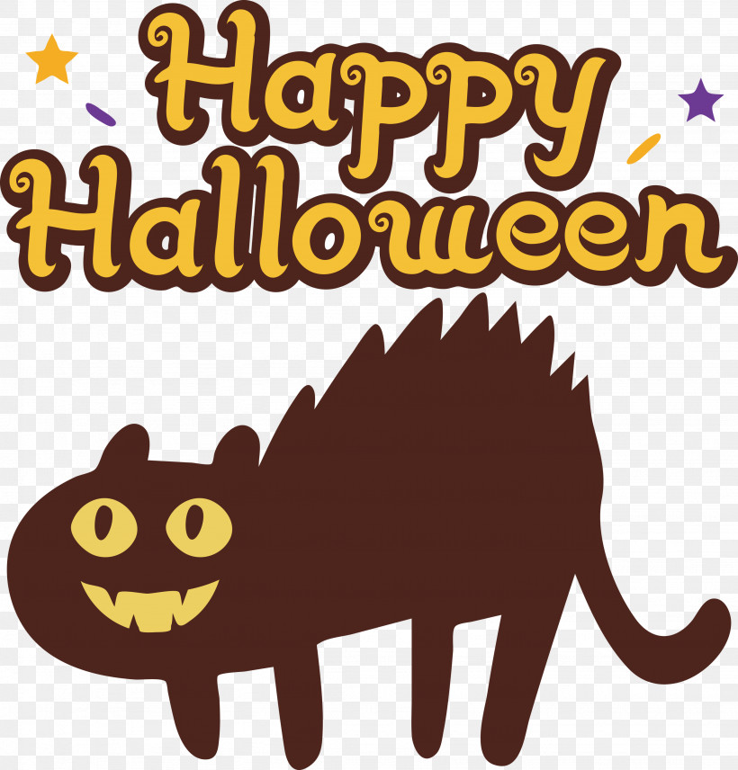Happy Halloween, PNG, 2872x3000px, Happy Halloween, Cartoon, Cat, Catlike, Geometry Download Free