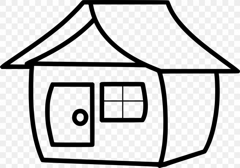 House Coloring Book Clip Art, PNG, 2400x1680px, House, Area, Artwork, Black And White, Building Download Free