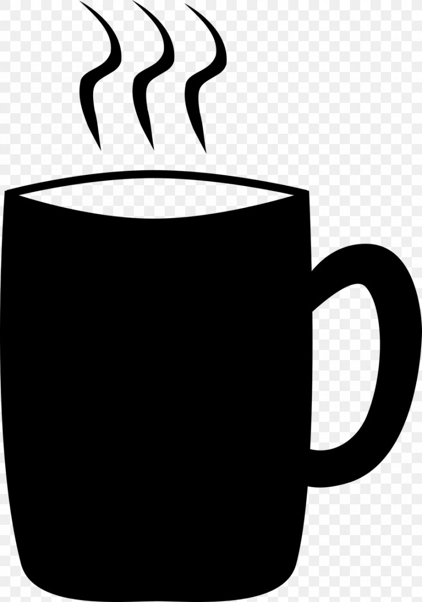 Mug Coffee Tea Cafe, PNG, 897x1280px, Mug, Artwork, Black, Black And White, Cafe Download Free