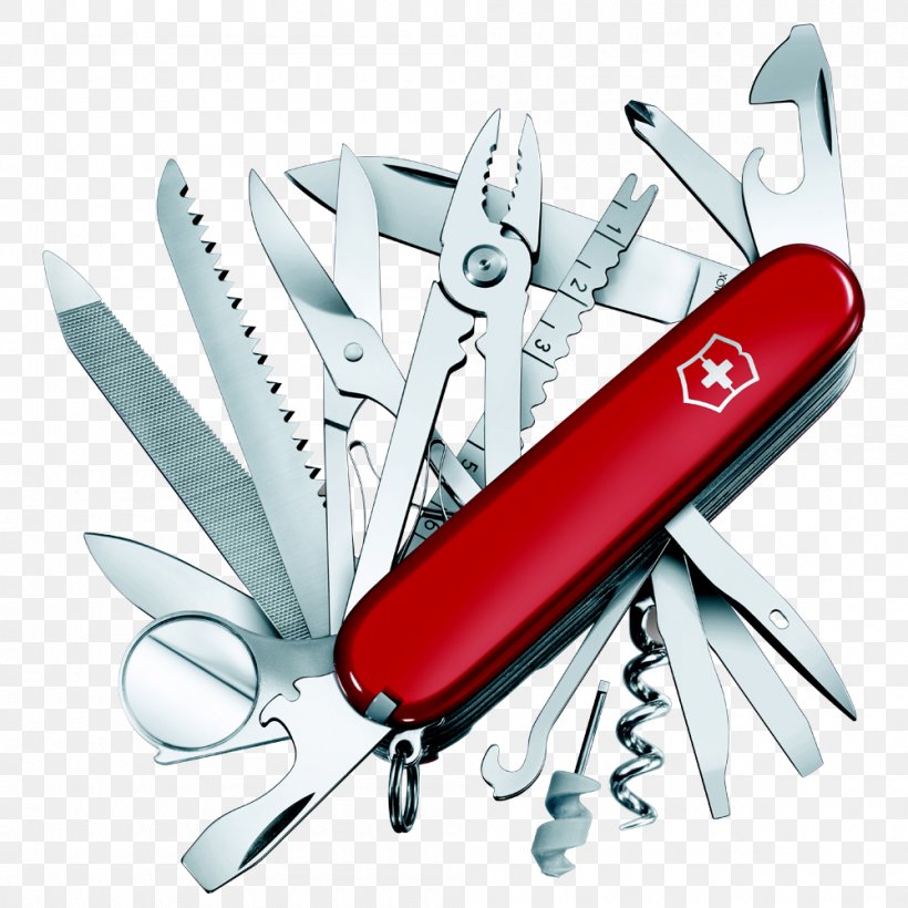 Swiss Army Knife Multi-function Tools & Knives Victorinox Pocketknife, PNG, 1000x1000px, Knife, Blade, Can Openers, Cold Weapon, Corkscrew Download Free