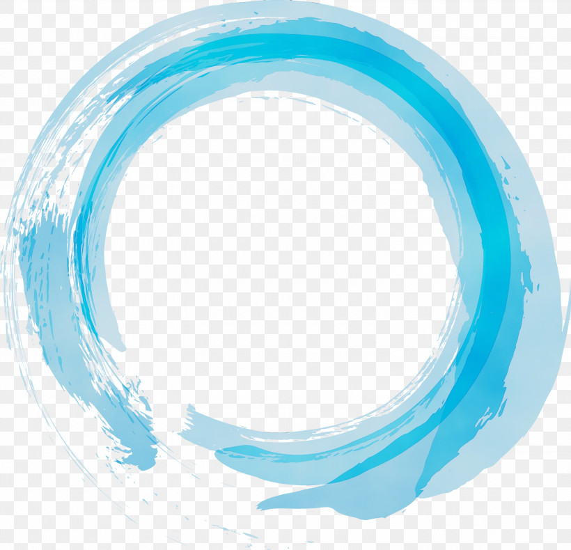 Circle Meter Turquoise Water Font, PNG, 3000x2893px, Brush Fram, Analytic Trigonometry And Conic Sections, Circle, Circular Brush Frame, Mathematics Download Free