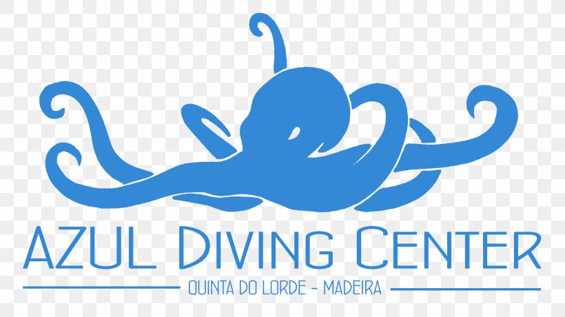 Logo Underwater Diving Dive Center Scuba Diving Azul Diving Center Madeira, PNG, 2048x1149px, Logo, Area, Artwork, Brand, Dive Center Download Free