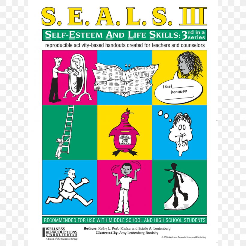 SEALS III: Self-Esteem And Life Skills Life Management Skills I: Reproducible Activity Handouts Created For Facilitators Seals II: Self-Esteem & Life Skills, Too!, PNG, 1000x1000px, Selfesteem, Area, Art, Book, Brand Download Free
