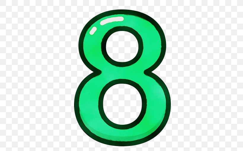 Green Symbol Number Circle Clip Art, PNG, 512x512px, Watercolor, Green, Number, Paint, Symbol Download Free