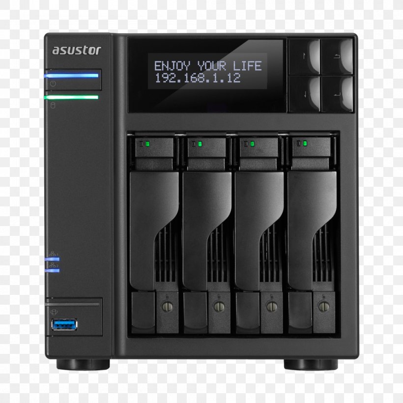 Network Storage Systems ASUSTOR Inc. Intel Multi-core Processor Computer Hardware, PNG, 1000x1000px, Network Storage Systems, Asustor Inc, Audio Receiver, Computer Case, Computer Component Download Free