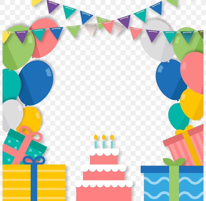 Paper Birthday Cake Greeting Card Poster, PNG, 800x800px, Paper, Area, Balloon, Birthday, Birthday Cake Download Free