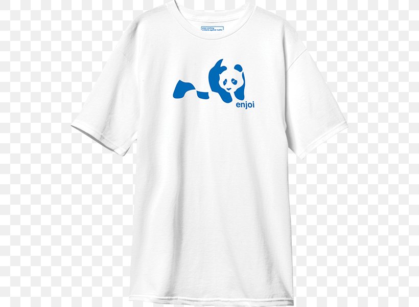 T-shirt Enjoi Giant Panda Skateboarding, PNG, 544x600px, Tshirt, Active Shirt, Blue, Brand, Clothing Download Free