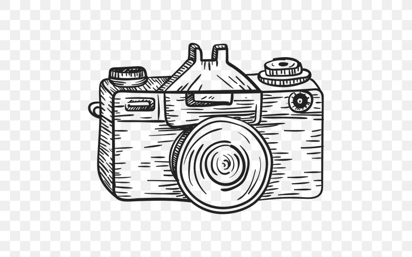 Camera Drawing Sketch, PNG, 512x512px, Camera, Black And White, Digital Cameras, Digital Image, Drawing Download Free