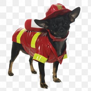 Dog Clothes - Dog Puppy Costume Firefighter Pet PNG