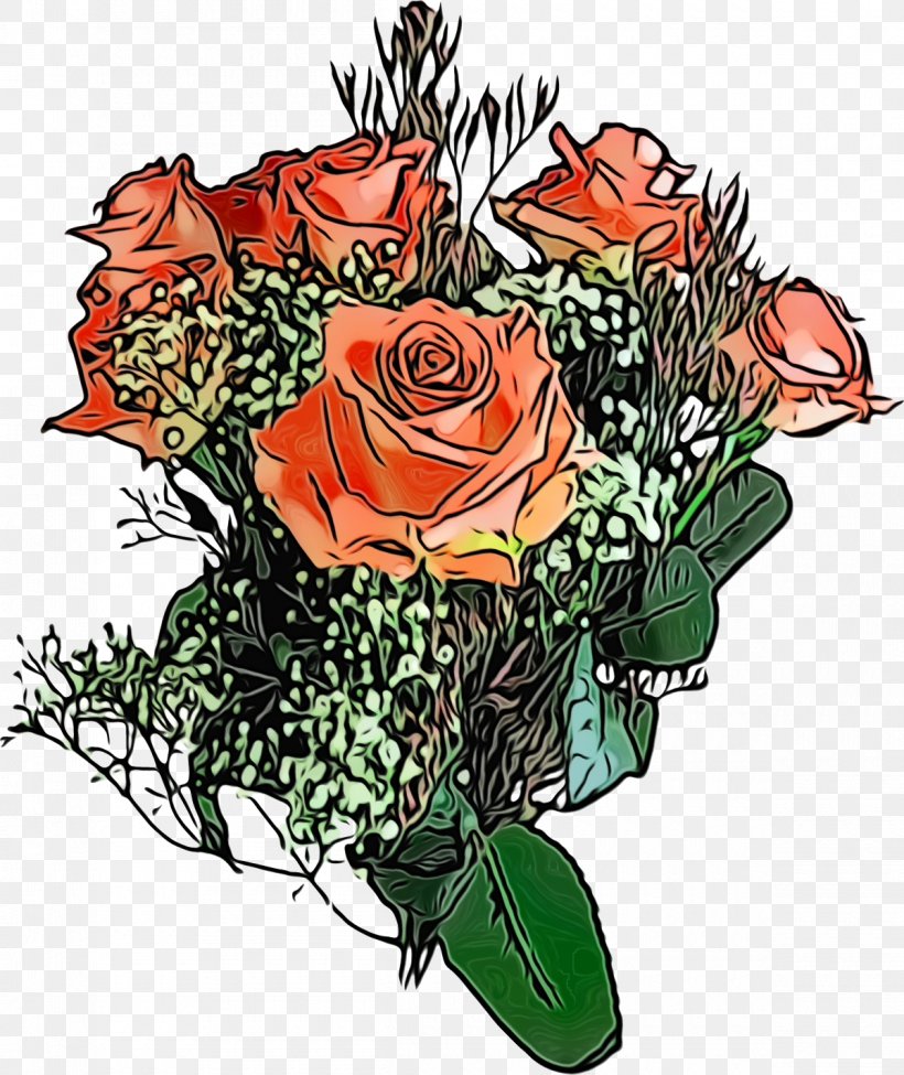 Garden Roses, PNG, 1200x1427px, Watercolor, Bouquet, Cut Flowers, Flower, Garden Roses Download Free