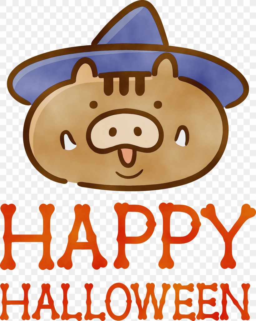 Cartoon Snout Headgear Happiness Meter, PNG, 2395x3000px, Happy Halloween, Cartoon, Firefly Tonics, Happiness, Headgear Download Free