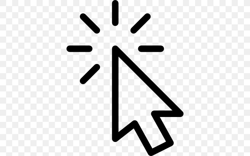 Computer Mouse Pointer Cursor Point And Click, PNG, 512x512px, Computer Mouse, Area, Black And White, Brand, Button Download Free