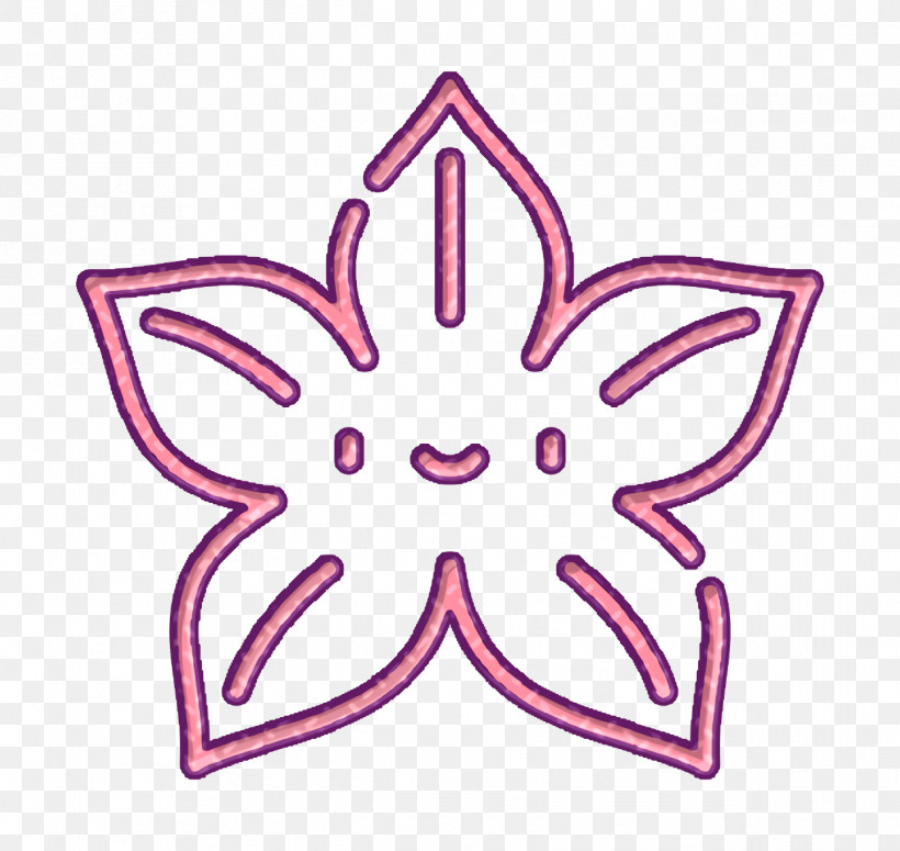 Flower Icon Tropical Icon, PNG, 1244x1176px, Flower Icon, Petal, Pink, Star, Sticker Download Free