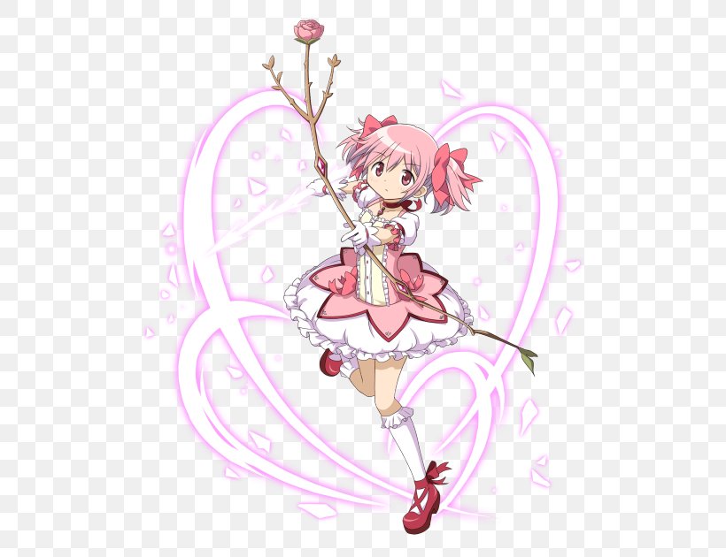 Madoka Kaname Homura Akemi Sayaka Miki Mami Tomoe Kyōko Sakura, PNG, 500x630px, Watercolor, Cartoon, Flower, Frame, Heart Download Free