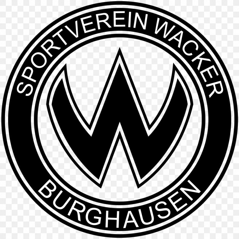 SV Wacker Burghausen Regionalliga Bayern FV Illertissen, PNG, 1024x1024px, Sv Wacker Burghausen, Area, Bavaria, Black And White, Brand Download Free