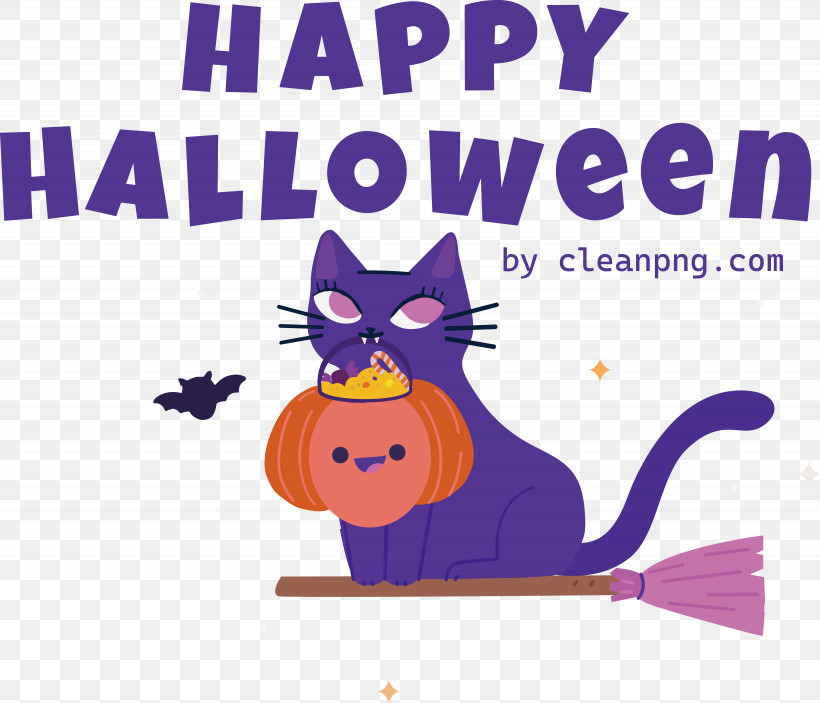 Cat Cartoon Violet Text Line, PNG, 5740x4923px, Cat, Cartoon, Geometry, Line, Small Download Free