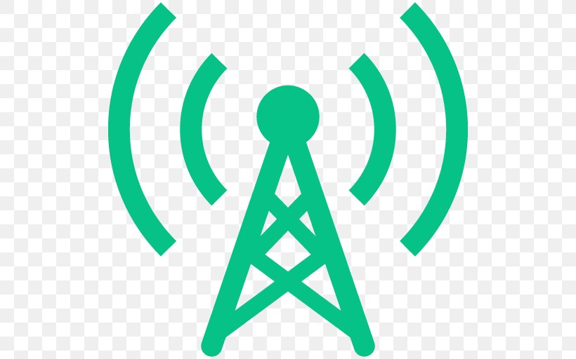 Antenna Radio, PNG, 512x512px, Antenna, Area, Audio Transmitters, Brand, Green Download Free