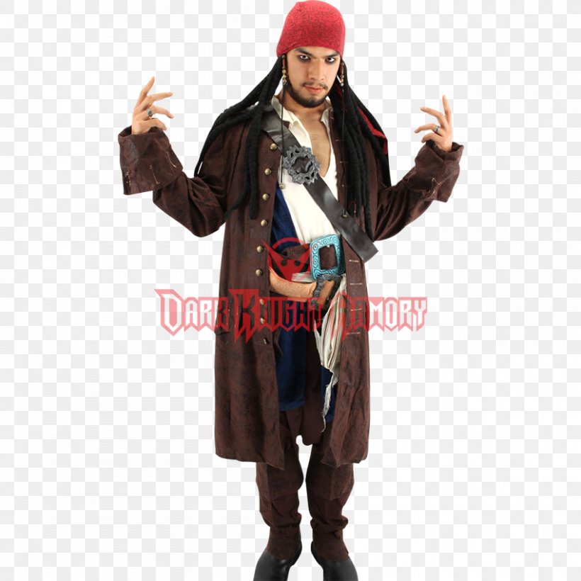 Robe Jack Sparrow Pirates Of The Caribbean Costume Headscarf, PNG, 850x850px, Watercolor, Cartoon, Flower, Frame, Heart Download Free