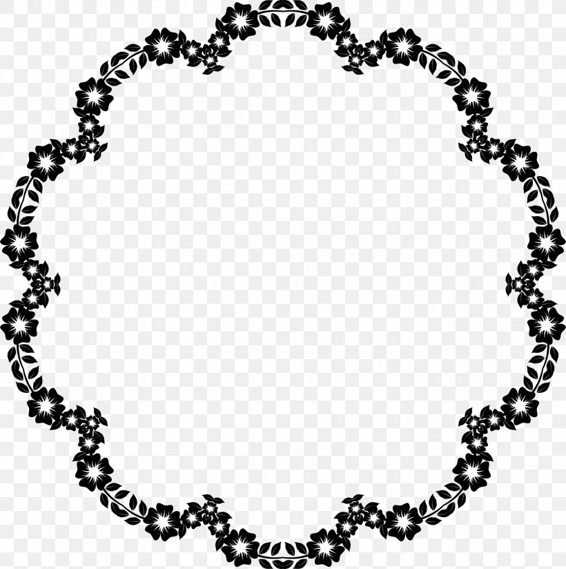 Wall Decal Picture Frames Clip Art, PNG, 2298x2310px, Decal, Art, Black And White, Body Jewelry, Decorative Arts Download Free