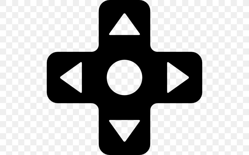 D-pad Clip Art, PNG, 512x512px, Dpad, Black And White, Game, Gamepad, Gamer Download Free