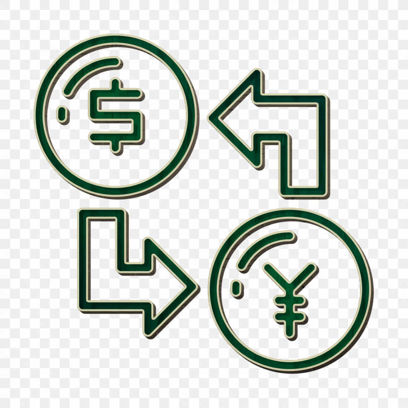 Exchange Icon Yen Icon Money Funding Icon, PNG, 1238x1238px, Exchange Icon, Green, Line, Logo, Money Funding Icon Download Free