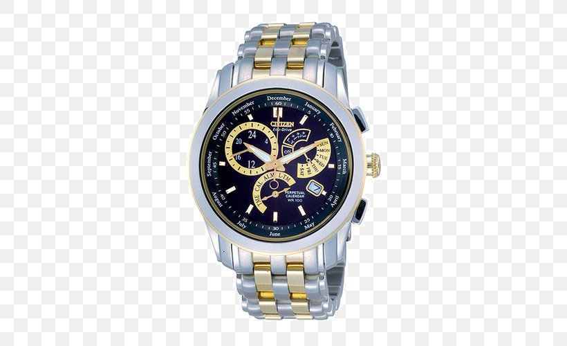 Eco-Drive Citizen Holdings Watch Perpetual Calendar Jewellery, PNG, 500x500px, Ecodrive, Brand, Citizen Holdings, Colored Gold, Jewellery Download Free