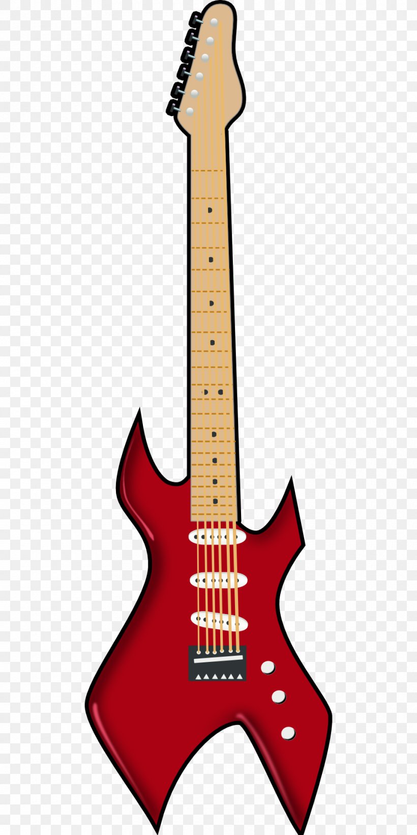 Gibson Flying V Electric Guitar Clip Art, PNG, 960x1920px, Gibson Flying V, Acoustic Electric Guitar, Acoustic Guitar, Bass Guitar, Cartoon Download Free
