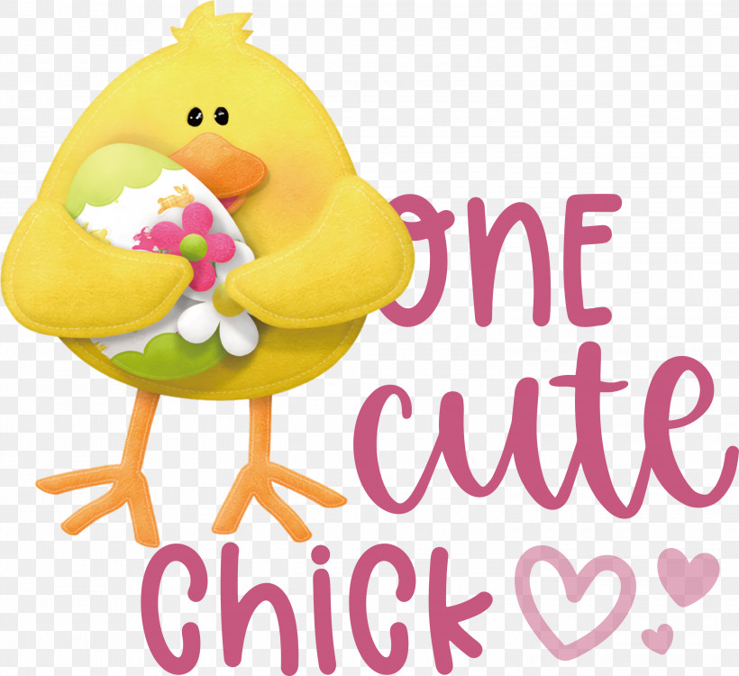 One Cute Chick Easter Day Happy Easter, PNG, 3000x2746px, Easter Day, Beak, Biology, Birds, Flower Download Free