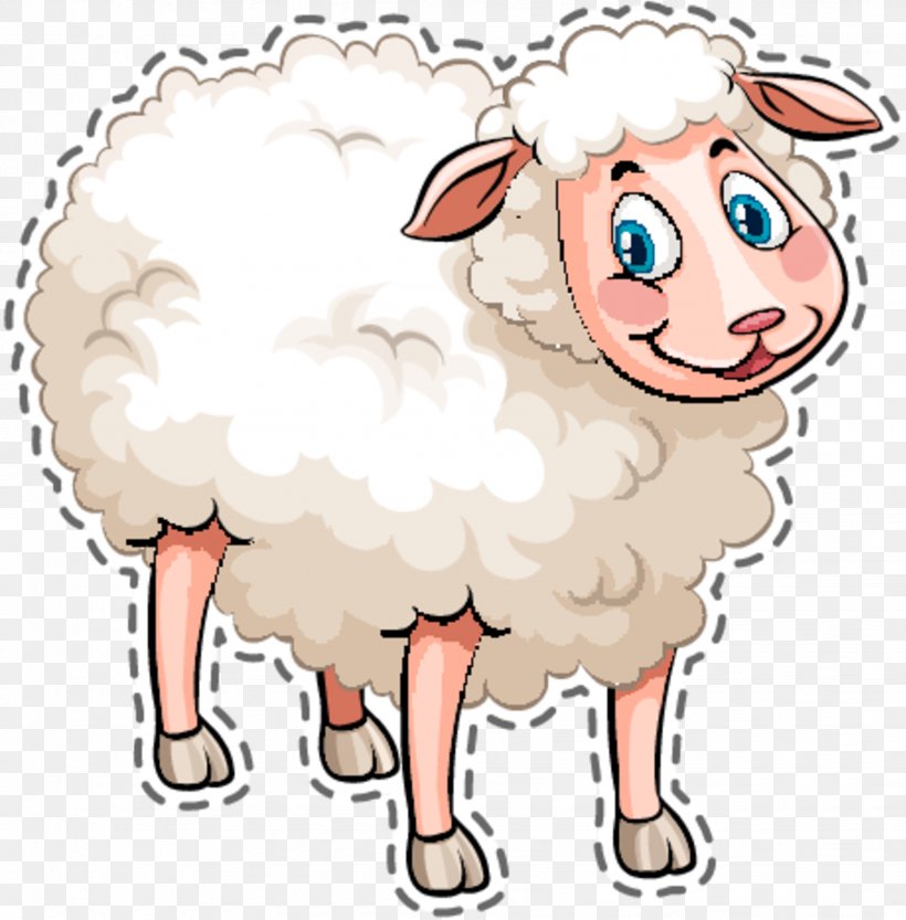 Sheep Clip Art Illustration Human Behavior Cartoon, PNG, 1849x1879px, Sheep, Behavior, Cartoon, Character, Cowgoat Family Download Free