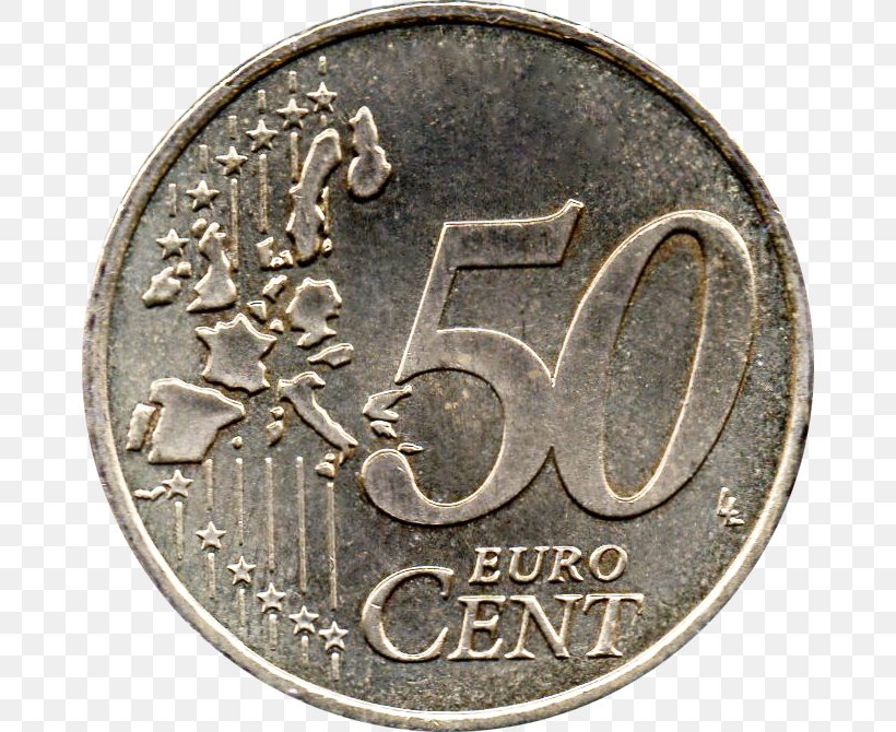 50 Cent Euro Coin Euro Coins, PNG, 670x670px, 2 Euro Cent Coin, 5 Cent Euro Coin, 50 Cent Euro Coin, 100 Euro Note, Cash Download Free