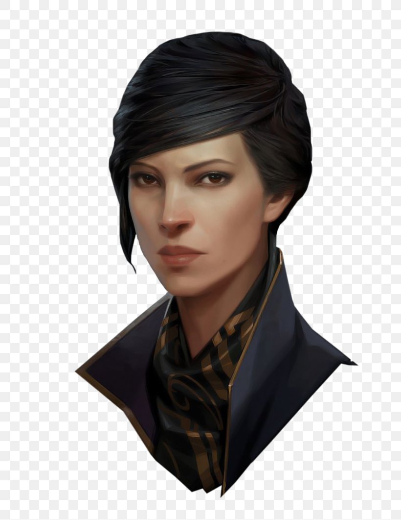 Dishonored 2 Dishonored: Death Of The Outsider Emily Kaldwin Portrait, PNG, 752x1061px, Dishonored, Arkane Studios, Art, Bethesda Softworks, Black Hair Download Free