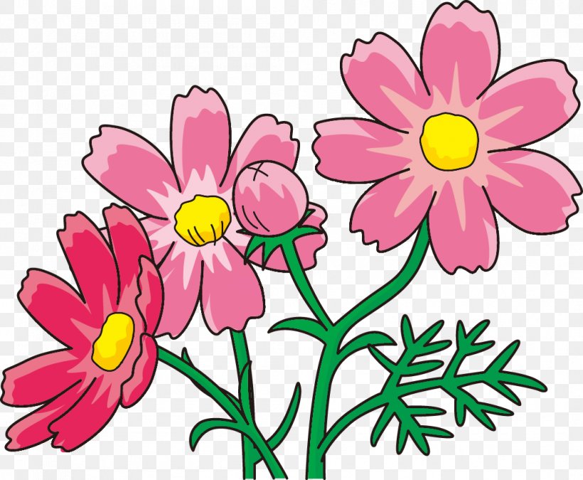 Floral Design Garden Cosmos Cut Flowers Plant Stem, PNG, 1055x869px, Floral Design, Annual Plant, Artwork, Cut Flowers, Daisy Family Download Free