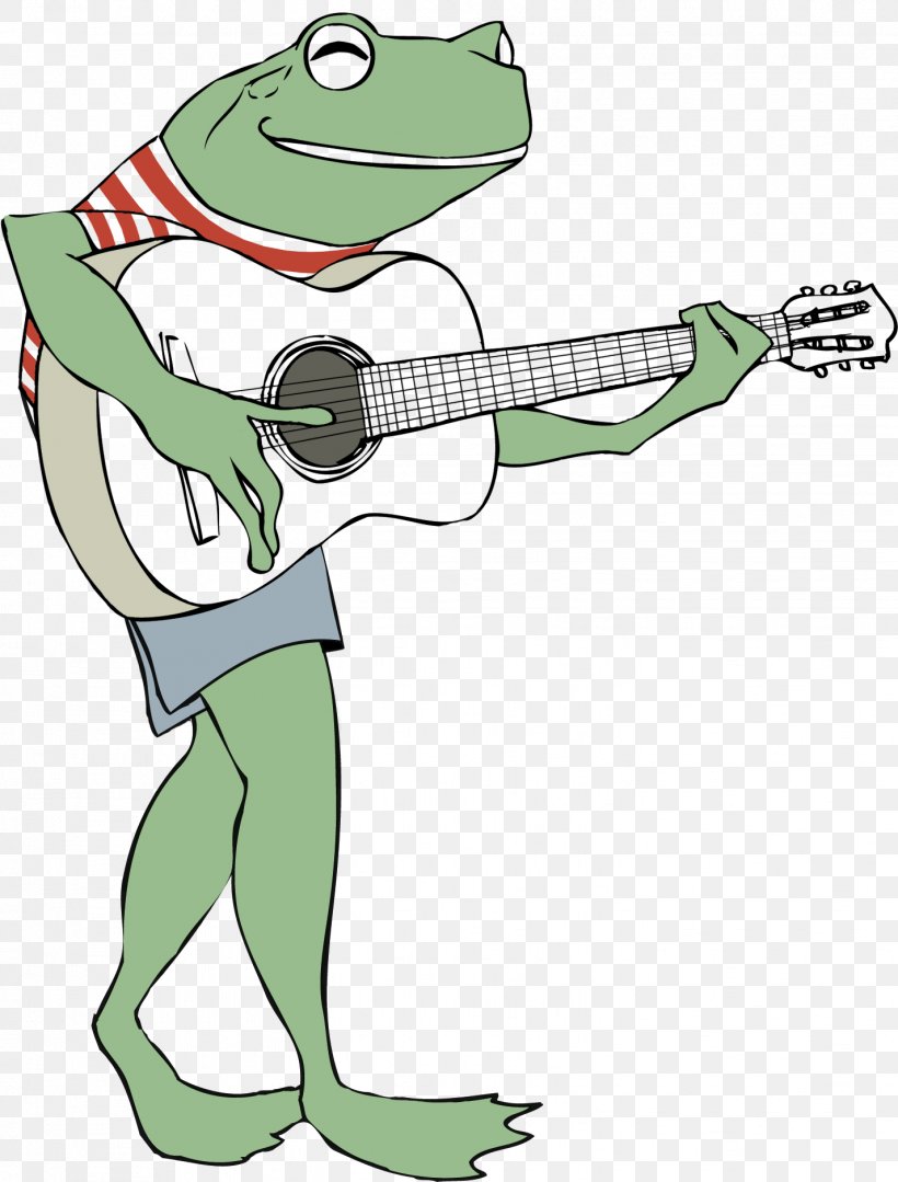 Frog Cartoon, PNG, 1427x1879px, Frog, Bass Guitar, Cartoon, Classical Guitar, Drawing Download Free