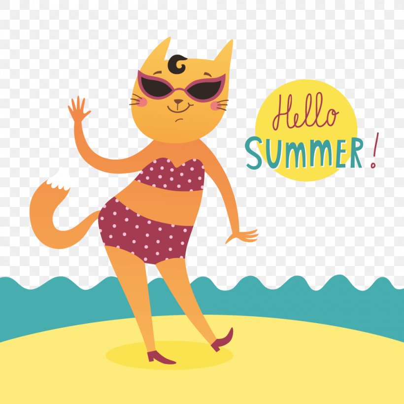 Hello Kitty Cat Kitten Clip Art, PNG, 1000x1000px, Hello Kitty, Area, Art, Cartoon, Cat Download Free