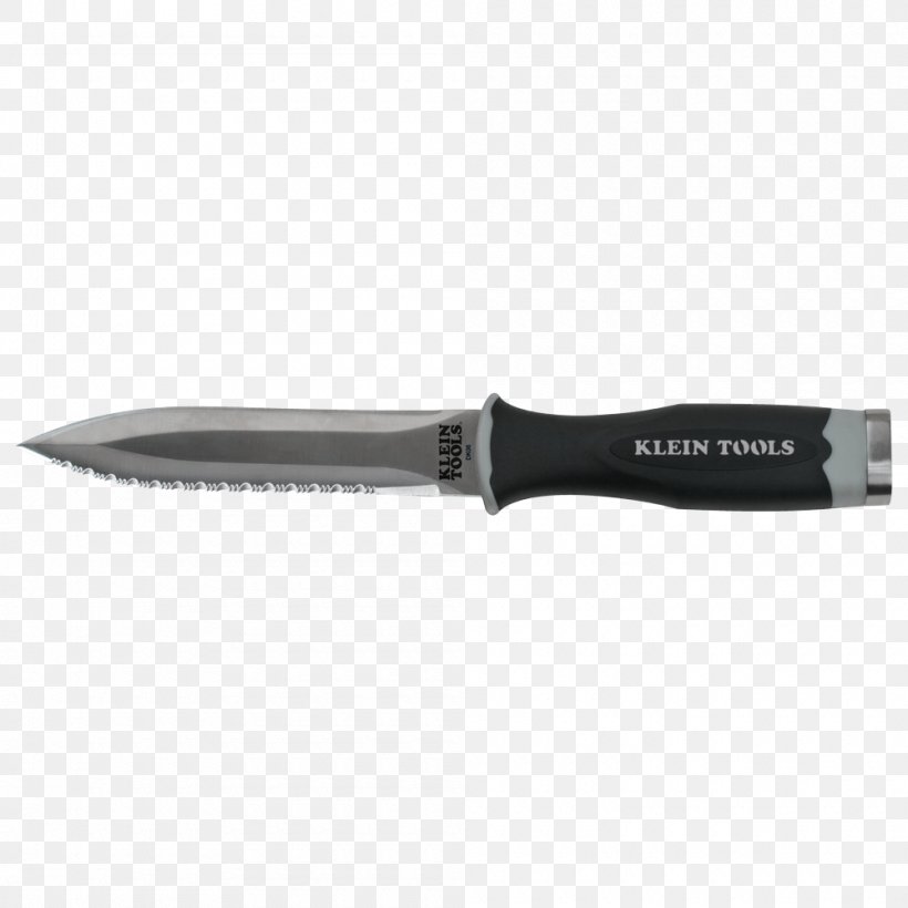 Knife Serrated Blade Hand Tool Klein Tools, PNG, 1000x1000px, Knife, Blade, Bowie Knife, Cold Weapon, Cutting Download Free
