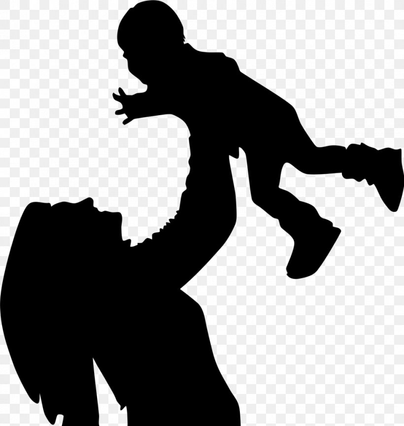 Mother Silhouette Child Son, PNG, 970x1024px, Mother, Arm, Black, Black And White, Child Download Free